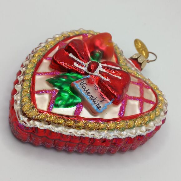 RADKO Christopher Radko Heart Sweet as Candy Valentine ornament - Picture 5 of 6